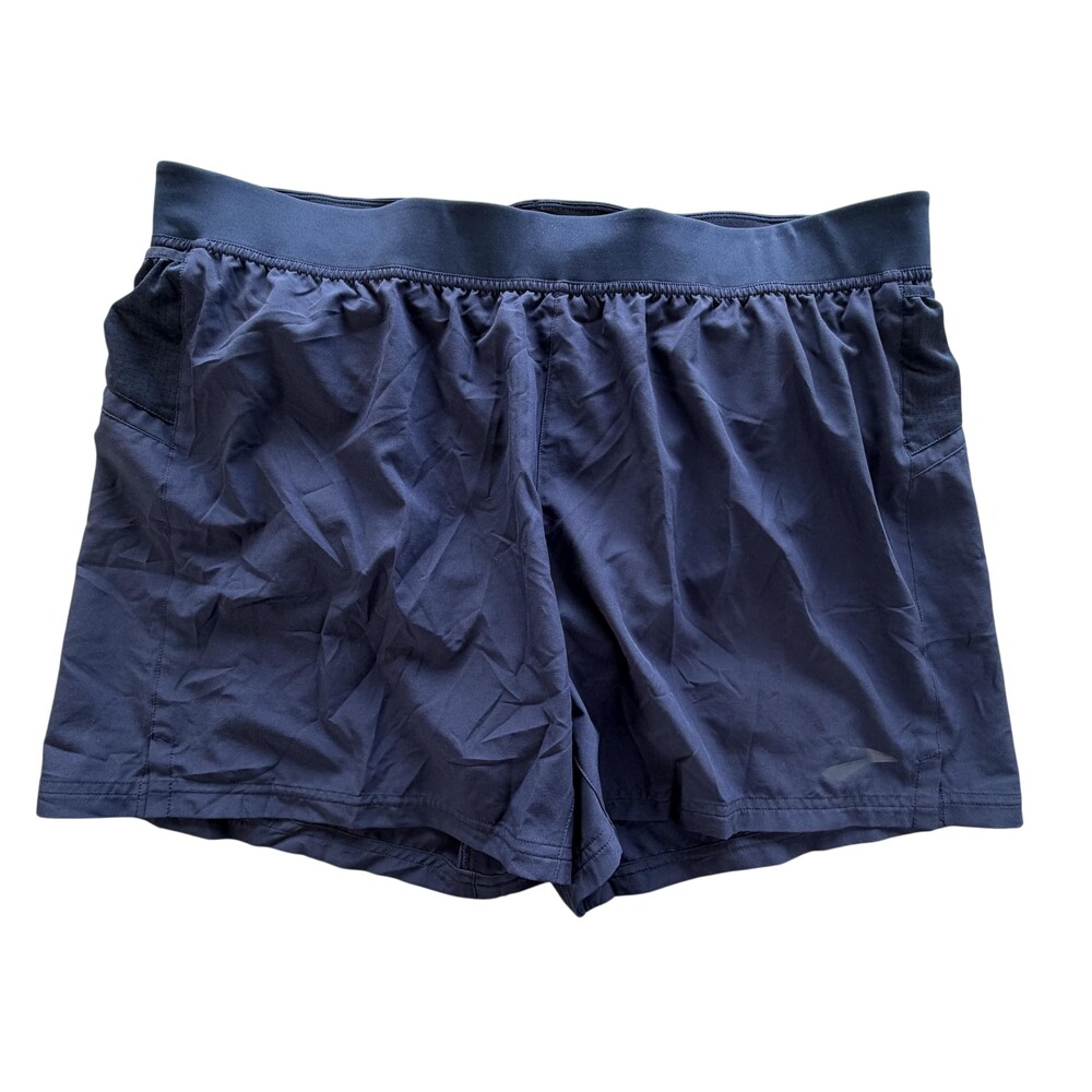 Brooks Sherpa 5 Shorts Mens XL 38x5 Navy Lined Running Quick Dry Pockets